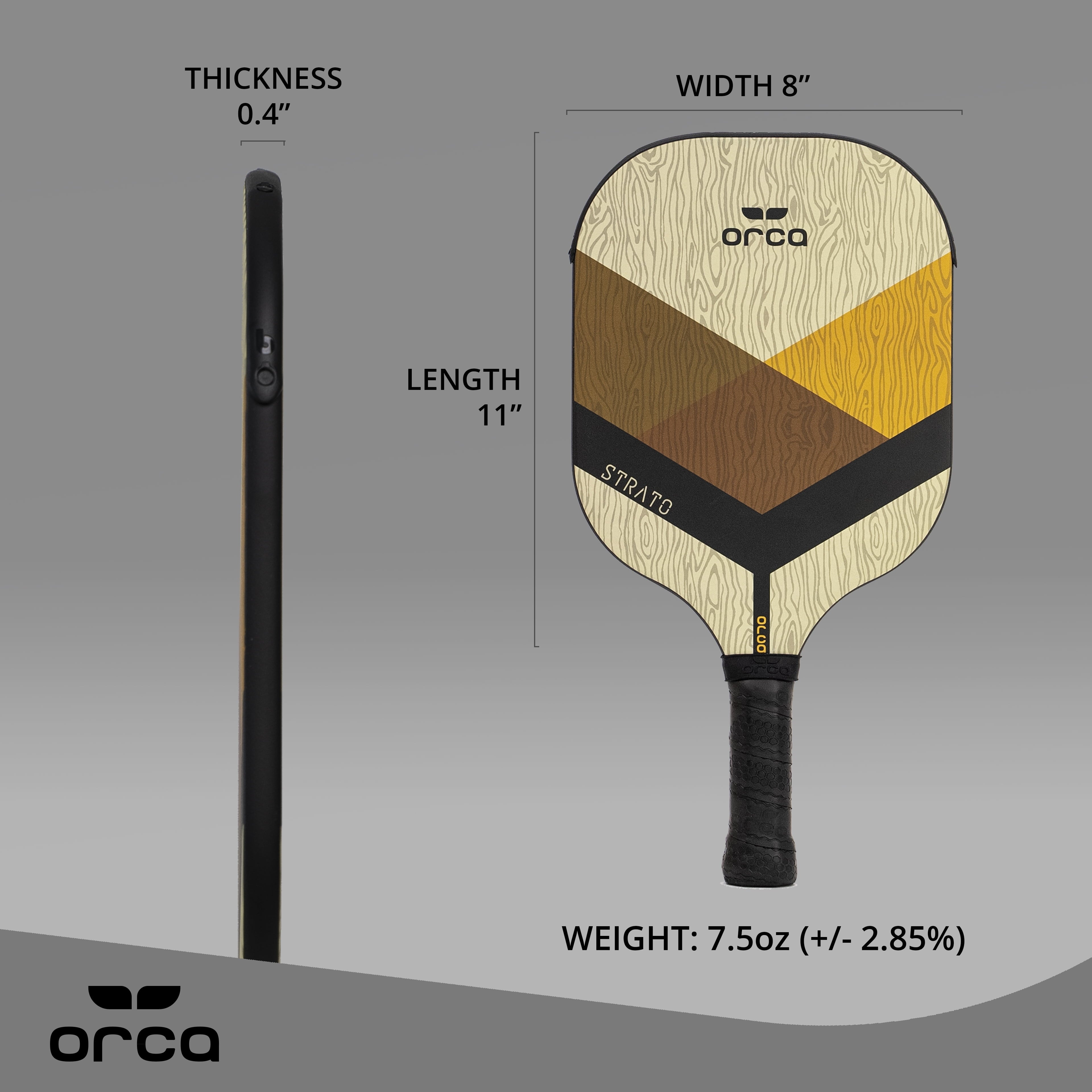 Strato Tournament Series Fiberglass Pickleball Paddle - Power Edition, 7.5 Oz -By